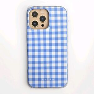 New Burga - Lovely Day - Blue Gingham - iPhone 16 Pro Max Case